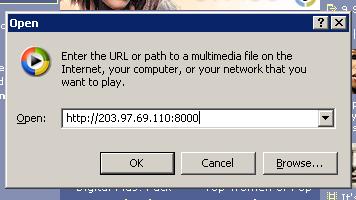 Windows Media Player URL Open